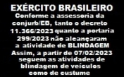 Exército orienta retomada da blindagem!!!